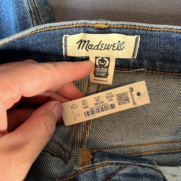 NWT Madewell High Rise Slim Boyjan size 26 Tall - Picture 3 of 10
